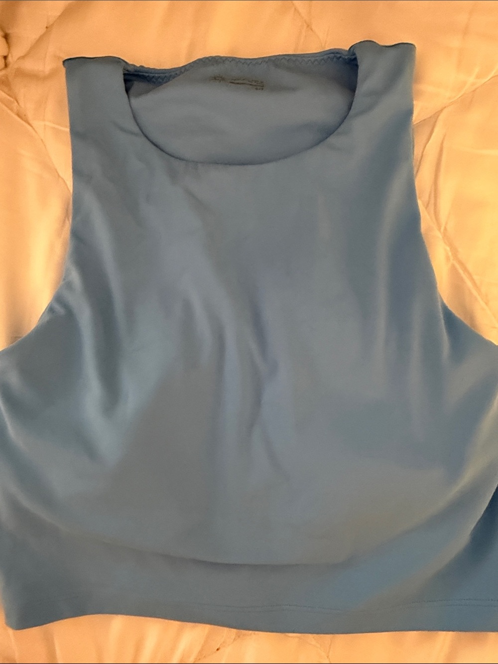 Women’s Sky Blue Sleeveless Tank Top